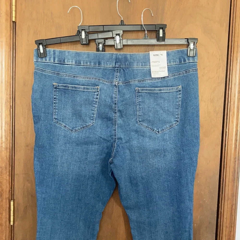 Sonoma jegging pull on with stretch faux patch print casual - Picture 9 of 17